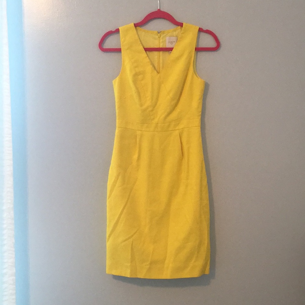 Yellow J Crew Sun Dress